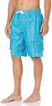 Kanu Surf Men's Echelon Swim Trunks (Regular & Extended Sizes), Flex Aqua, Large