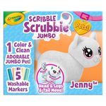 Crayola Scribble Scrubbie Jumbo, Large Posable Animal Toy, 6 Inches, Toy Cat for Girls & Boys, Animal Grooming Toy, Gift