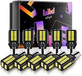 LUYED 194 LED Bulbs 900 Lumens Super Bright 12V 48-EX 3014 Chipsets T10 168 921 912 LED Light bulb Used for RV Trailer Car Backup Reverse Lights Width Lamp,Xenon White,Pack of 10