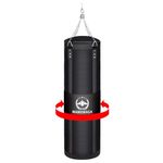 Mamxwaga 4FT Canvas Punching Bags for Adults, Hanging Heavy Boxing Bag for Kickboxing Karate Taekwondo Muay Thai Training, Max Load-Bearing 180 Lbs (Unfilled)…