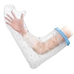 Waterproof Arm Cast Cover for Shower, Adult Long full Arm Cast Protector for Shower, Shower Sleeve for Arm Cast Bag, Arm Cover for Showering After Surgery Comfortable Watertight Seal Reusable