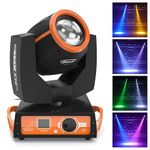 230W LED Moving Head Stage Disco Beam Lights 7R 16CH 15 Colors 18 Patterns DJ Party Strobe High Energy Light dmx512 Auto Sound Activated Disco DJ Lighting for Party Wedding Club Show Christmas, Orange