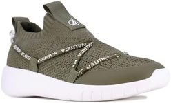 Nautica Women Fashion Slip-On Sneaker Jogger Comfort Running Shoes-Melek-Olive Size-8.5