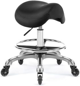 DR.LOMILOMI Ergonomic Saddle Stool Adjustable Pneumatic Swivel Rolling Saddle Seat Stool with Wheels for Medical Hygienic SPA Massage Salon Home and Office 506 Haku