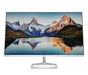 HP M32f Ultraslim Monitor 31.5 Inch, Full HD 1080p, 7ms Response Time, 2x HDMI, 1x VGA, Anti Glare, Blue Light Filter, Flicker Free, HP Eye Ease with Eye Safe Certification, Silver and Black