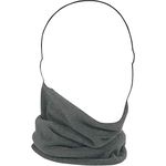 Zanheadgear Microfleece Neck Warmer (Charcoal Grey Reverses to High-Vis Lime, One Size)