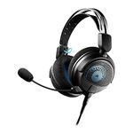 Audio-Technica ATH-GDL3BK Open-Back Gaming Headset, Black, Adjustable