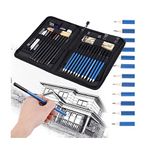 Drawing Pencils Sketch Art Set 40pcs Sketching Pencils Set Art Supplies Complete Artist Kit Includes Charcoals with Eraser Cutter Knife Pencil for Beginners Kids or Returning Artists (C Type),Pencils