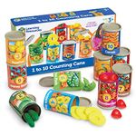 Learning Resources One To Ten Counting Cans Toy Set, Fine Motor Skills, 65 Pieces, Ages 3+