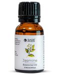 Sage Apothecary 100% Pure & Natural Jasmine Essential Oil for Helps to Hair Growth, Skincare, Facecare, Acne care, Aroma Oil for Diffuser, Home Fragrance - 15 ml