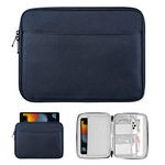 TiMOVO 9-11 Inch Tablet Sleeve Bag for iPad Air 11 Inch 2024,iPad Pro 11 Inch 2024,iPad 10.2 2021-2019,iPad Air 5/4,iPad 10th 2022,Galaxy Tab S9/S8/A8/A7,iPad Carrying Case with Pocket,Indigo