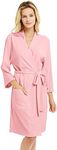 U2SKIIN Womens Robes, 100% Cotton L