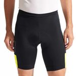 PEARL IZUMI Padded Bike Shorts for Men, 9" Quest Cycling Shorts, Breathable & Moisture-Wicking with Reflective Elements., Black/Screaming Yellow, X-Large