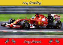 Personalised F1 / Formula 1 Car Greeting Card (Birthday, Christmas, Any Occasion) - Custom Card for Him or Her Male Female Family Kids Boys Girls any Age