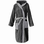 HOMELEVEL Terry Bathrobe 100% Cotton Women Men Ladies and Men