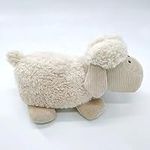 Dortech Cute Sheep Door Stop for Home, 1kg Heavy Weighted Animal Door Stopper Floor, Soft Cuddly Fabric Stuffed Decorative Animal Door Stopper for Interior, Kids Room, Bedroom, Home & Office Décor