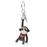 YGMONER Monkey Sunglass Keychains C