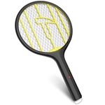 Endbug Fly Swatter, Hangable Fly Zapper, 3000V Mosquito Zapper, Bug Zapper Racket Electric Fly Swatter for Indoor & Outdoor