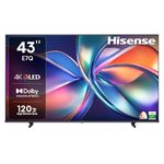 Hisense 108 cm (43 inches) E7Q Series 4K Ultra HD Smart QLED TV 43E7Q (Black)