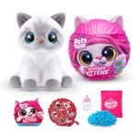 Pets Alive Smitten Kittens Bonnie, Surprise Kitten Plush, Ultra Soft Plushies, Interactive Toy Pets, Electronic Pet Kitten, Ages 3+ (Bonnie)