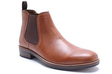 Red Tape Bowden Leather Men's Boots Tan