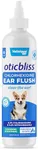 Vetnique Oticbliss Medicated Dog Ear Infection Treatment, Antiseptic Ear Cleaner for Cat & Dog Ear Cleaning Solution with Chlorhexidine & Ketoconazole (6oz Flush)