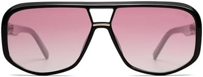 SOJOS Retro Aviator Sunglasses For Men Women Oversized Polarized Trendy Womens UV 400 Shades SJ2304 Black Pink Grading