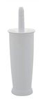 Addis Closed Toilet Brush Set, Plastic, White, 12.5 x 12.5 x 39 cm, 510284