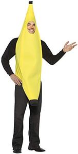 Rasta Imposta Mens Lightweight Banana Adult Sized Costumes, Yellow, Standard US