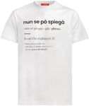 AS Roma Unisex Se Po Spiega T-Shirt, White, S