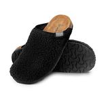 DUNLOP Ladies Mule Slippers (Black, numeric_5)