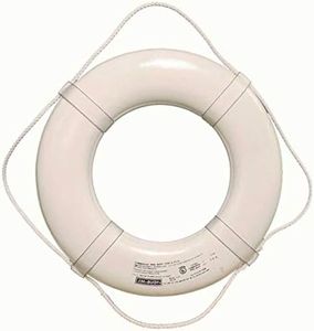 Jim-Buoy G-19 G-Series Life Ring with Web Straps - 19", White