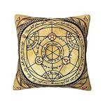 Square Cushion Cover Magic Figure Dragon Sword Throw Pillow Cover Fashion Pillow Cover Soft Pillowcase 45X45Cm For Home Decorative Housewarming Gift Garden