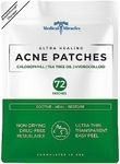 NEW- Chlorophyll, Tea Tree Oil and Hydrocolloid Ultra Healing Acne 72 Patches by Medical Miracles. Face Healing Patch Treatment for Absorbing Zits, Pimples, Cystic Spots, Blemishes