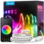 Govee RGBIC LED Strip Lights 100ft, Smart LED Lights Work with Alexa and Google Assistant, WiFi App Control Segmented DIY Multiple Colors, Color Changing Lights Music Sync, LED Lights for Bedroom