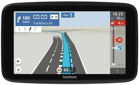 Tomtom Car Navigation GO Classic 2nd (6 Inches, Avoid Traffic Jams Thanks to Tomtom Traffic, Map Updates Europe Included, Updates via WiFi, Dynamic Lane Assistant, Built-in, Reversible Mount)