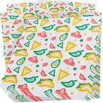 Fun, Fiesta Style 12in Deli Paper 250 Ct. Greaseproof, Microwave-Safe Mexican Themed Tissue Great for Burrito Wrappers or Nacho Basket Liners. Southwest Party Supplies for Cinco de Mayo Celebration