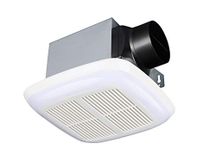 Tech Drive Very-Quiet 80 CFM, 1.5 Sone No Attic access Needed Installation Bathroom Ventilation and Exhaust Fan With LED light 4000K 800LM (80CFM),Ceiling Mounted Fan,Easy to Install