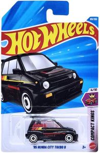 Hot Wheels 85 Honda City Turbo II Compact Kings Ages 3 and Up 102/250 (Black)