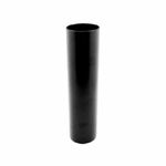 Aliaxis Black Round Downpipe 1m x 68mm PVC Down Pipe Plain end