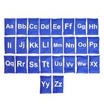 SAS SPORTS Alphabet Bean Bag (Set of 26) Size 15x10 cms Cotton Blue for Kids Education