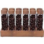 12Pcs Coffee Bean Storage Tubes, Si