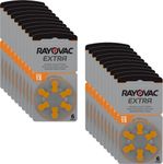 Rayovac 13 Extra Advanced Hearing Aid Batteries PR48 / Batteries for Hearing Aids / 13 AE, A13, DA13, P13, PR13H, Pack of 120