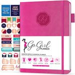 GoGirl Planner and Organizer for Women – Compact Weekly Planner, Goals Journal & Agenda to Improve Time Management & Productivity (Hot Pink)