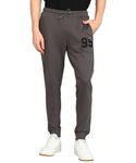 Alan Jones Clothing Men's Slim Fit Track Pants (JOG18-D95-CEMENT-M_Grey, Cement_M)