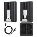 SLODA 2 x V4 Battery Packs Compatible with Video Ring-Doorbell Camera 1/2/3/4, Spotlight Camera, Rechargeable Upgraded Cam Batteries (2nd & 3rd Gen) Camera Indoor and Outdoor PN V4 1ICR19/66-2