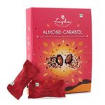 Loyka Almond Carabol - 14 pcs | Premium Chocolate Gift Hamper | Choco & Nut Dryfruit Delicacy | Roasted California Almonds (45%), Dark Choco & Salted Caramel | Any-time snack