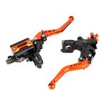 1 Pair Motorcycle Brake and Clutch Levers Universal Brake Clutch Master Cylinder Reservoir Levers 7/8"(22mm) (Orange) Brakes/Brake Drums and Accessories Brakes/brake drums and accessories