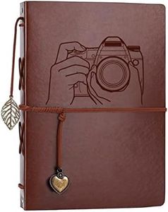 Photo Album 4x6 160 Photos, Leather Photo Albums with Writing Space With 30 Writing Paper, Travel Family Wedding Kids Graduation Ultrasound Baby Picture Album Scrapbook Photo Album