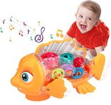 Baby Music Toy, Crawling Musical Baby Toy for Toddlers 3+ Years Old Crawling Music Toy Gift Over 3 Years with Lights and Music Eyes, Arms and Tail Movement